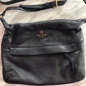 Black Kate Spade Crossbody Satchel.